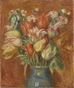 Pierre-Auguste Renoir Bouquet de tulipes Sweden oil painting artist